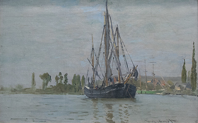 Anchored Chasse-Maree Claude Monet
